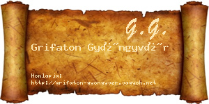 Grifaton Gyöngyvér névjegykártya